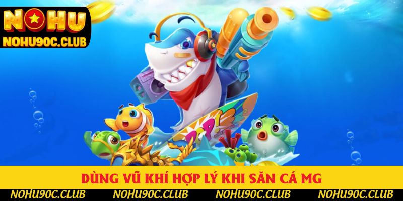 Dùng vũ khí hợp lý khi săn cá MG Dùng vũ khí hợp lý khi săn cá MG